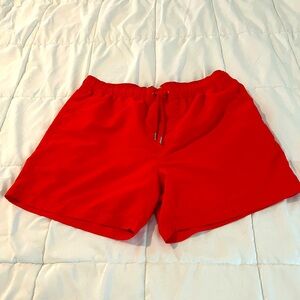 Forever 21 Men’s Activewear / Swim shorts Red Large EUC